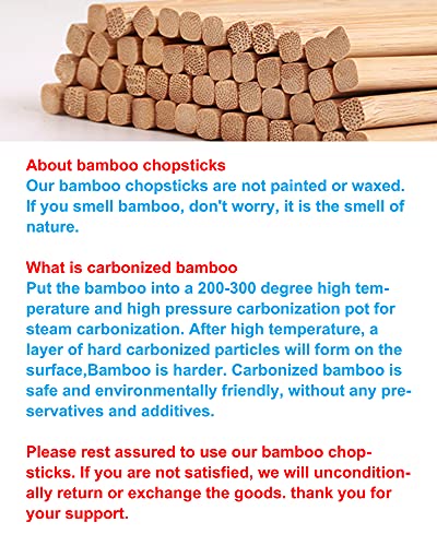 5 pairs of bamboo chopsticks can be reused (5 Count)