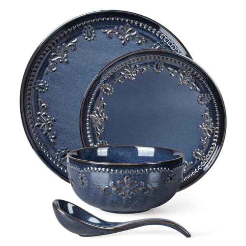 4 Piece Handcrafted Ceramic Dinnerware Set