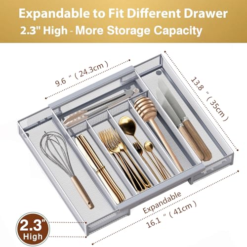 Silverware Organizer Metal Mesh