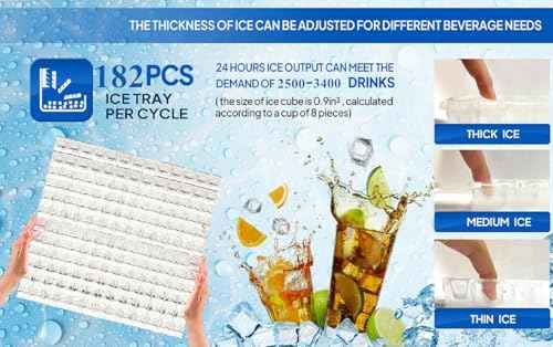 550LBS 24H Commercial Ice Maker Machine with 300LBS Storage Bin