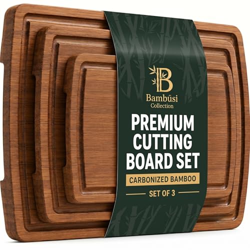 Bamboo Cutting Boards for Kitchen (3 Count)
