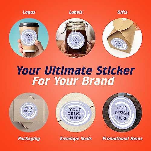 100 Custom Vinyl Stickers (100 Count)