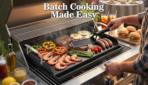 17" x 13" Cast Iron Grill Griddle Kit