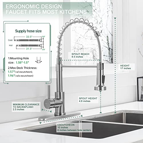 Laundry & Utility Sink Faucet with Pull