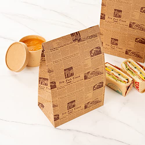 Kraft Paper Newsprint Bag (100 Count)