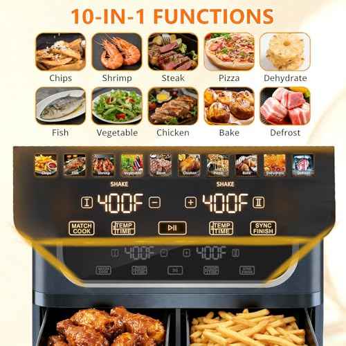9.5 Qt Dual Basket Air Fryer