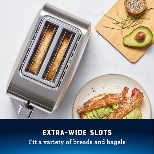 2 Slice Toaster with Extra Wide Slots