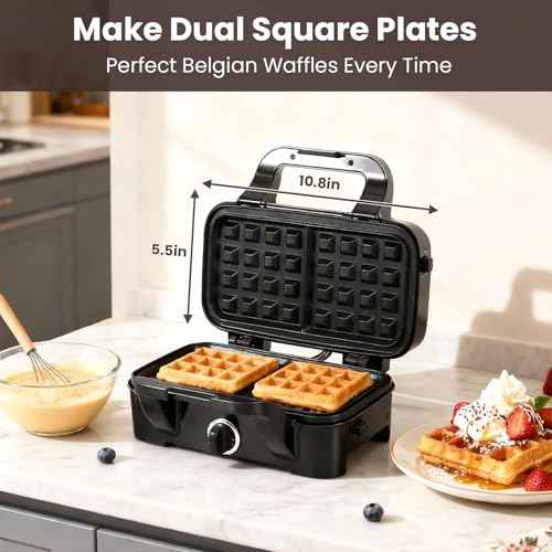 Waffle Maker with Removable Plates