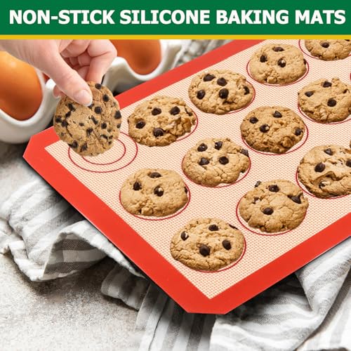 Stainless Steel Baking Sheet Pan with Rack & Mat (9 Count)