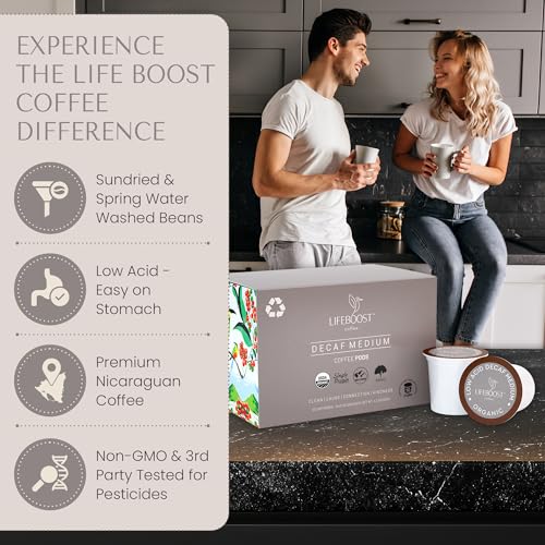 Organic Decaf Low Acid Coffee K Cups (10 Count)