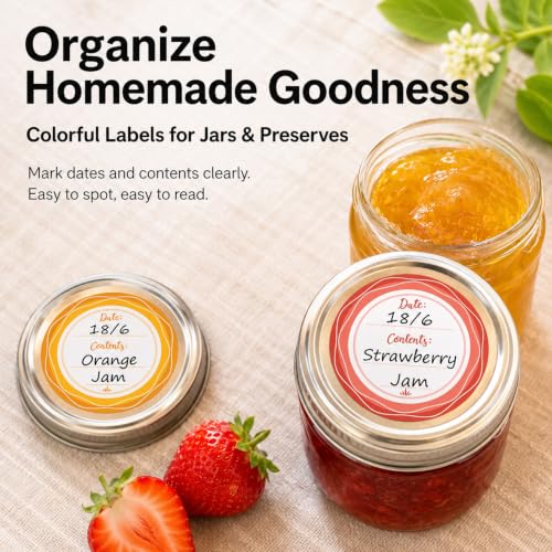 2" Mason Jar Canning Labels (90 Count)