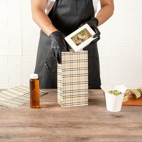 Paper Plaid Bag (100 Count)