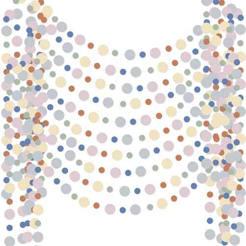 10 Pieces Circle Garland Banner Hanging (10 Foot)