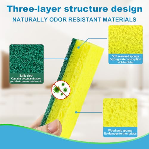 24 Pack Heavy Duty Scrub Sponges