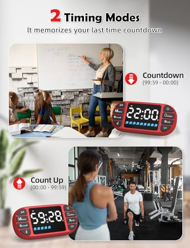 Magnetic Digital Kitchen Timer for Classroom Countdown