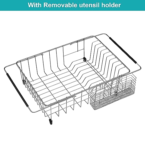 Expandable Dish Drying Rack Over Sink