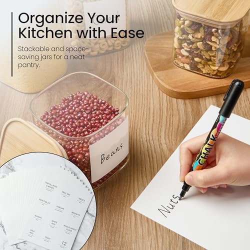 Square Glass Food Storage Containers (6 Count)