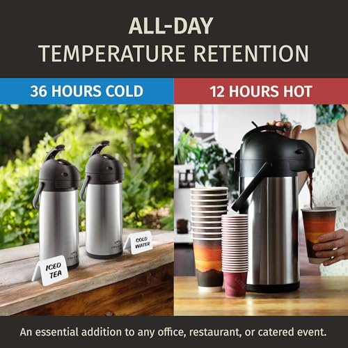 Coffee Carafe Airpot & Cleaning Brush 102oz