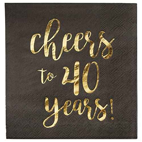 40th Birthday Napkins (50 Count)