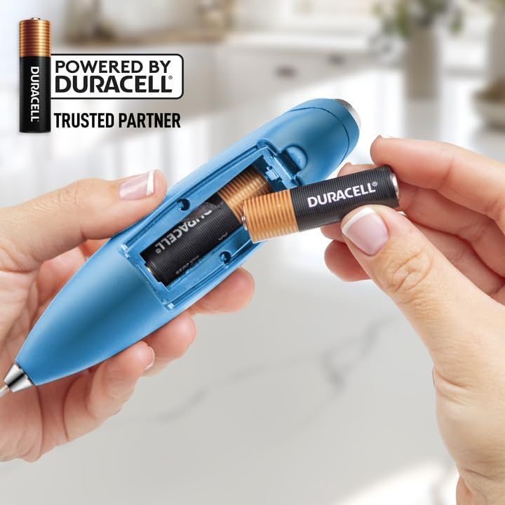 Zulay Kitchen Powerful Milk Frother Wand With 4 AA Duracell Batteries - Ultra Fast Handheld Drink Mixer - Electric Whisk Foam Maker for Coffee, Lattes, Cappuccino, Matcha & Creamer - - Culinary Roots