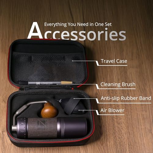J Ultra Manual Coffee Grinder Iron Gray