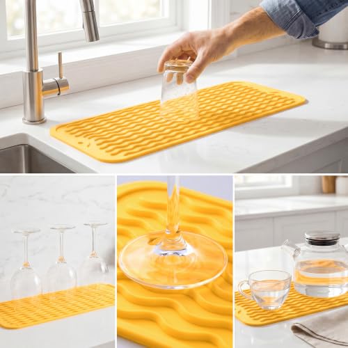 Silicone Dish Drying Mat for Multiple Usage