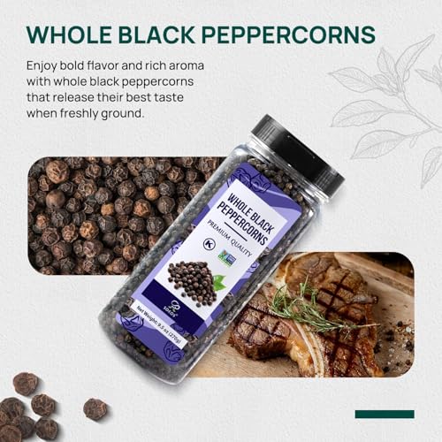 Pink Salt 20 Oz + Black Peppercorns 9.5oz (29.5 Ounce)