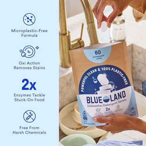 100% Plastic Free Dishwasher Detergent Tablets (60 Count)
