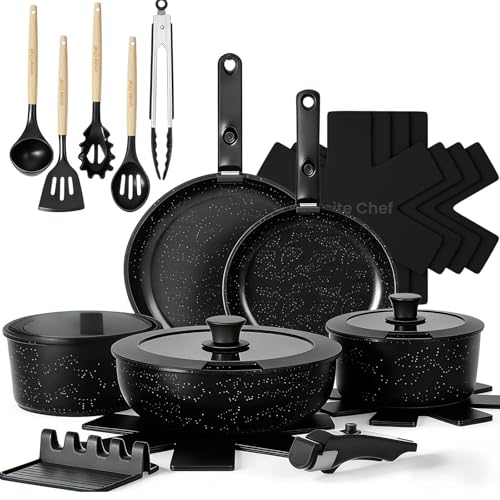 21Pcs Pots and Pans Set Non Stick
