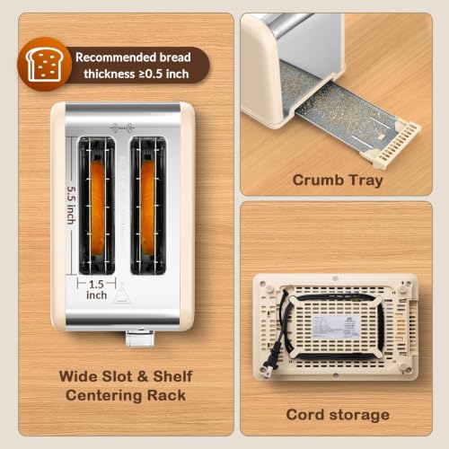 2 Slice Touch Screen Toaster