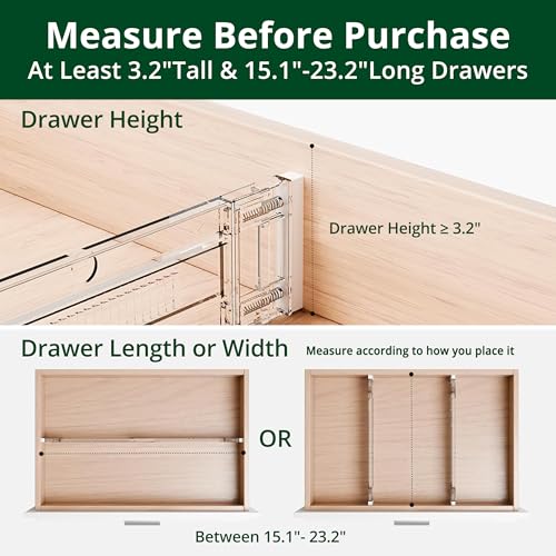 Clear Drawer Dividers Organizers (4 Count)