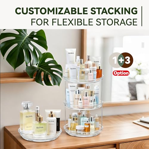 2 Tier Lazy Susan Turntable Organizer for Cabinet