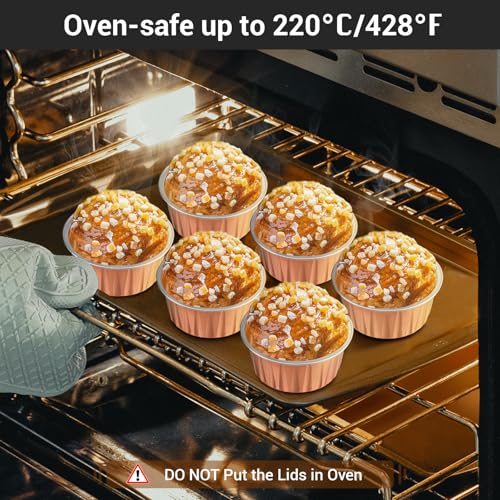 Rose Gold Cupcake Liners (120 Count)