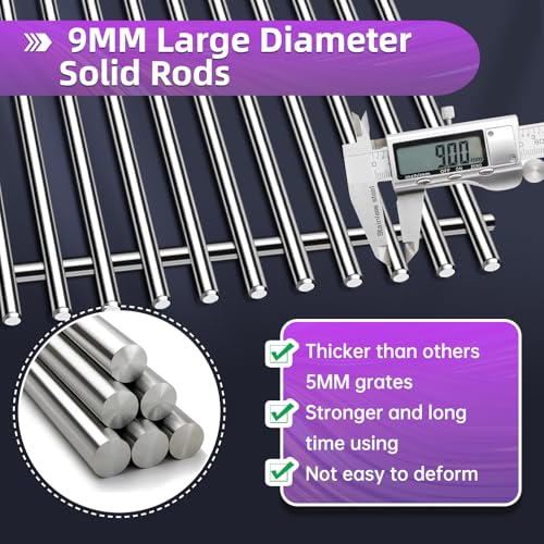 9MM 18 7 8" Stainless Steel Genesis 2 Grill Grates for Weber Genesis ii E