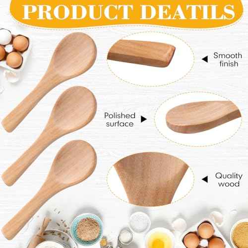 24 Pcs Small Wooden Spoons (24 Count)