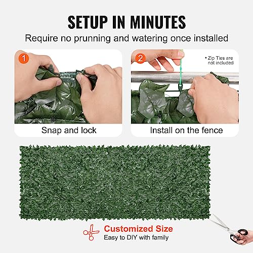 Artificial Ivy Privacy Fence Screen