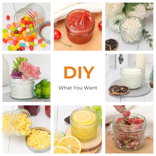 40 Pack 4 oz Glass Mason Jars (40 Count)