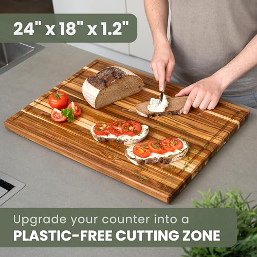 Large Teak Wood Cutting Board