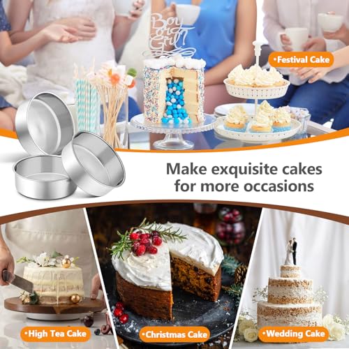 6 Inch Round Cake Pan Set of 3 (3 Count)