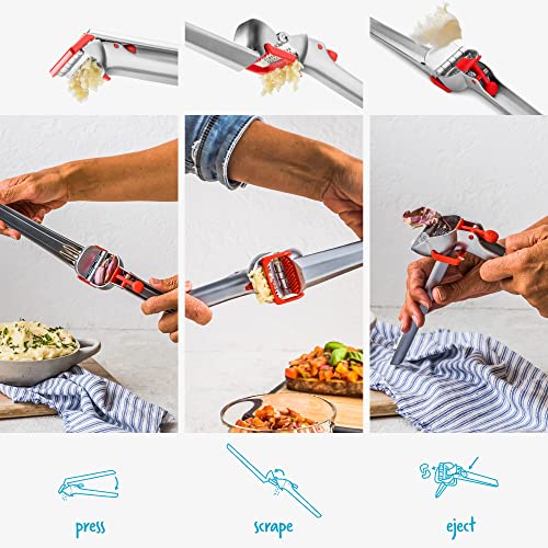 Garject Garlic Press with Peel Ejector & Scraper