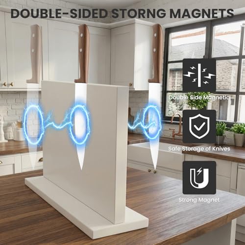 White Magnetic Knife Holder