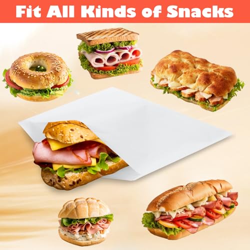 600 Pack Wax Paper Sandwich Bags 8x10 inch Wax Paper Bags (600 Count)