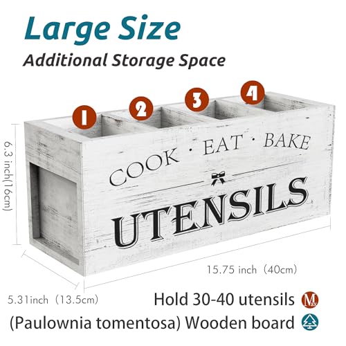 Extra Large Utensil Holder Countertop for Kitchen Counter