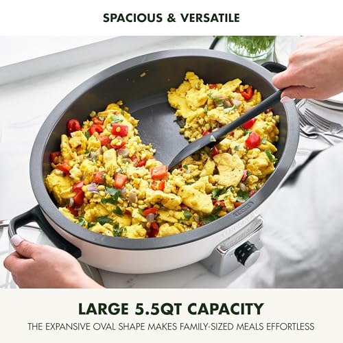 Elite 5.5QT Electric Oval Skillet