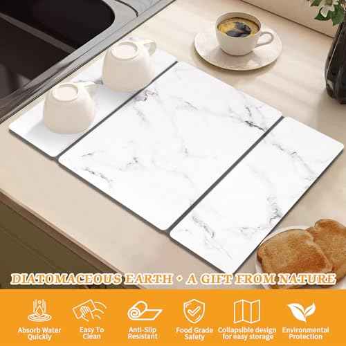 Stone Dish Drying Mat for Kitchen Counter