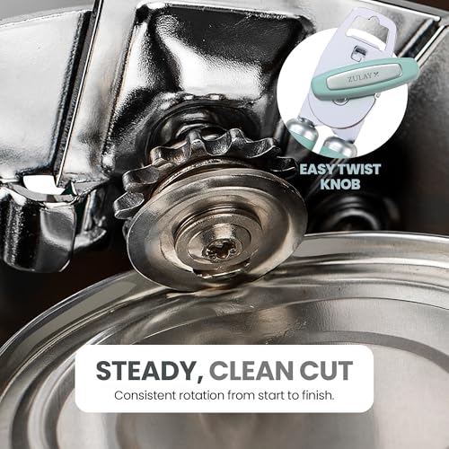 Heavy Duty Stainless Steel Can Opener Manual with Bottle Opener