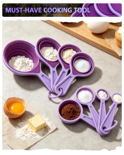 Collapsible Measuring Cups and Spoons Set