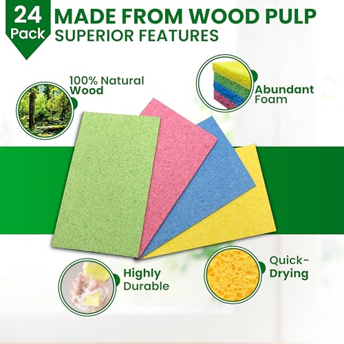 Cellulose Sponges (24 Count)
