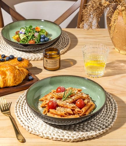 9.0" Ceramic Pasta Bowls Set of 4 (4 Count)