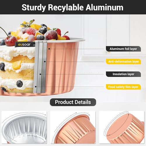 Rose Gold Cupcake Liners (120 Count)